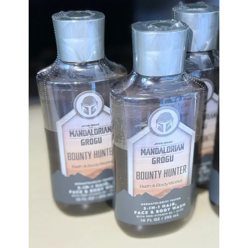 Bath & Body Works Star Wars Grogu Bounty Hunter 3-in-1 Hair Face Body Wash x5